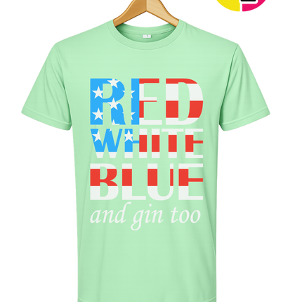 Red White Blue & Gin Too Tee