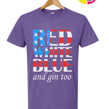 Red White Blue & Gin Too Tee
