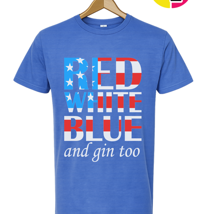 Red White Blue & Gin Too Tee