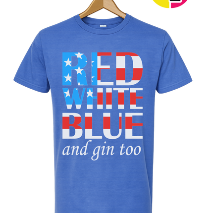 Red White Blue & Gin Too Tee