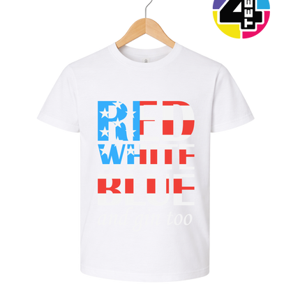 Red White Blue & Gin Too Youth Tee