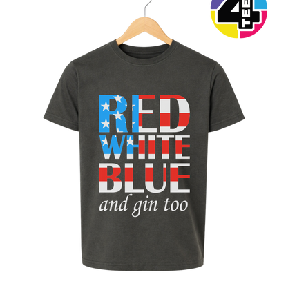 Red White Blue & Gin Too Youth Tee