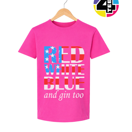 Red White Blue & Gin Too Youth Tee