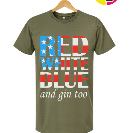 Red White Blue & Gin Too Tee
