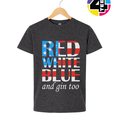 Red White Blue & Gin Too Youth Tee