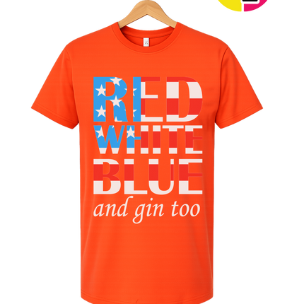 Red White Blue & Gin Too Tee