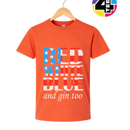 Red White Blue & Gin Too Youth Tee