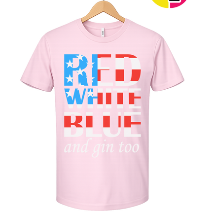 Red White Blue & Gin Too Tee