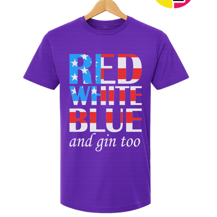 Red White Blue & Gin Too Tee