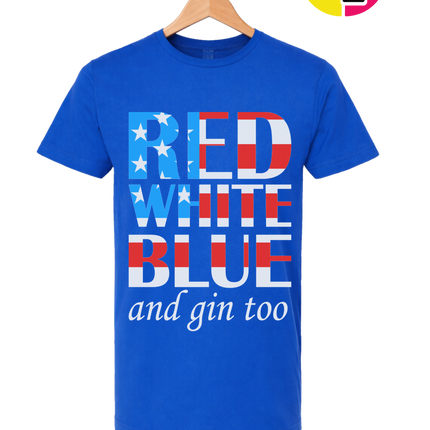 Red White Blue & Gin Too Tee
