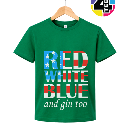 Red White Blue & Gin Too Youth Tee
