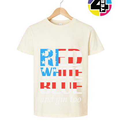 Red White Blue & Gin Too Youth Tee