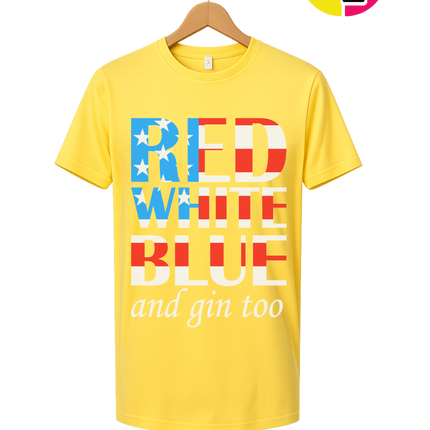 Red White Blue & Gin Too Tee
