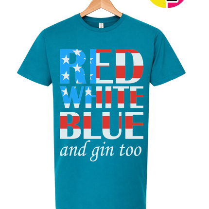 Red White Blue & Gin Too Tee