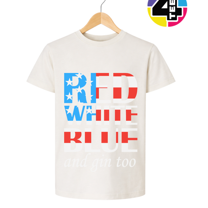 Red White Blue & Gin Too Youth Tee