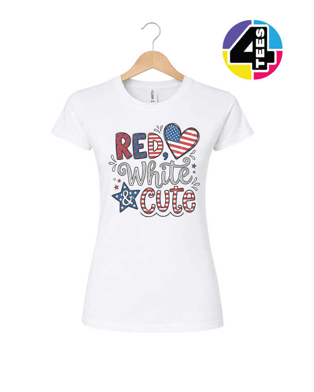 Red White & Cute Women's Tee
