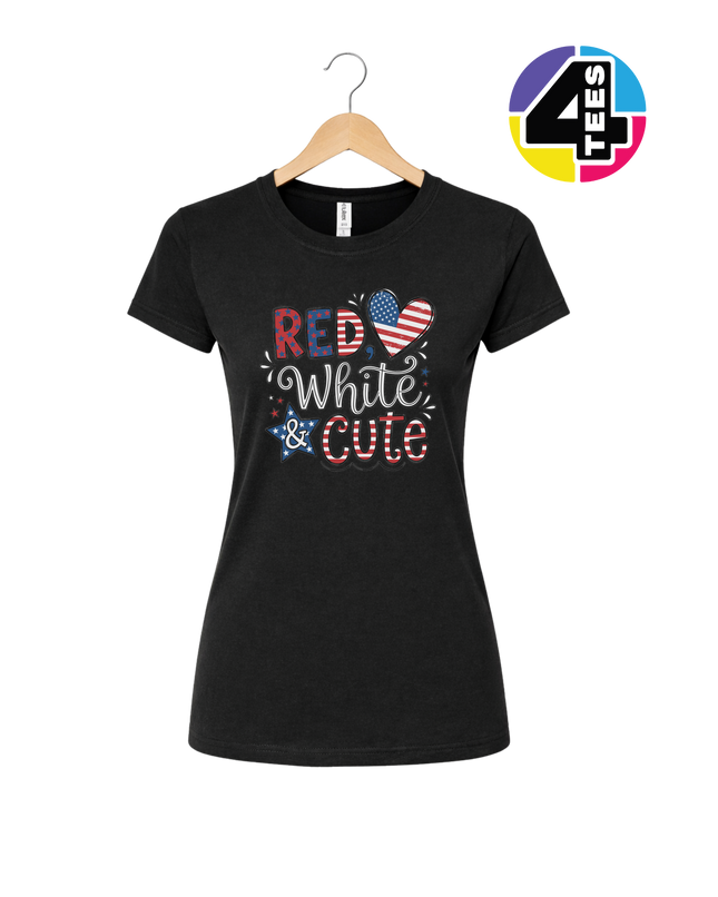 Red White & Cute Women's Tee