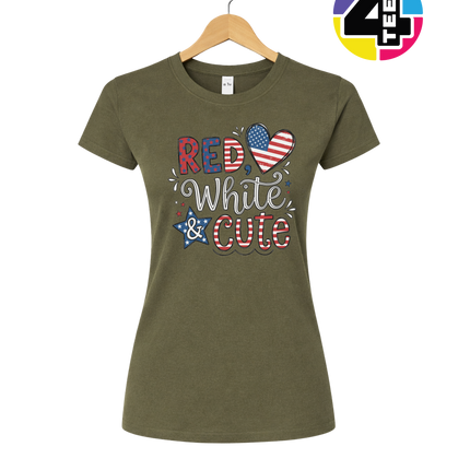 Red White & Cute Women's Tee