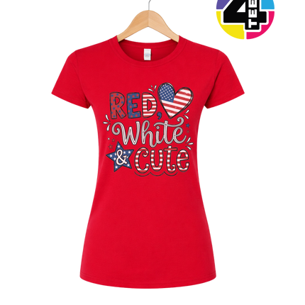 Red White & Cute Women's Tee
