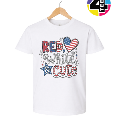Red White & Cute Youth Tee