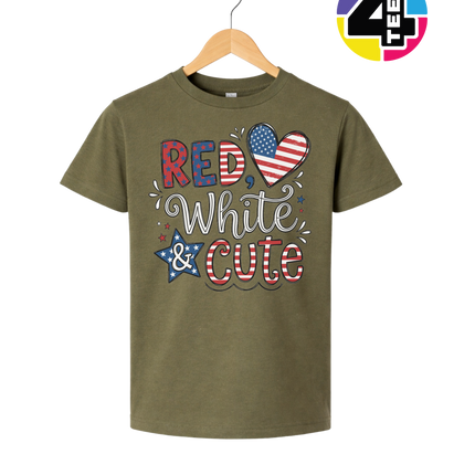 Red White & Cute Youth Tee