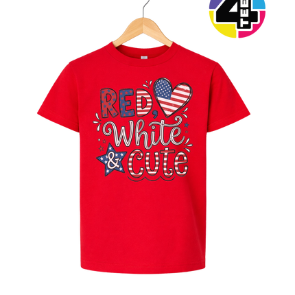 Red White & Cute Youth Tee