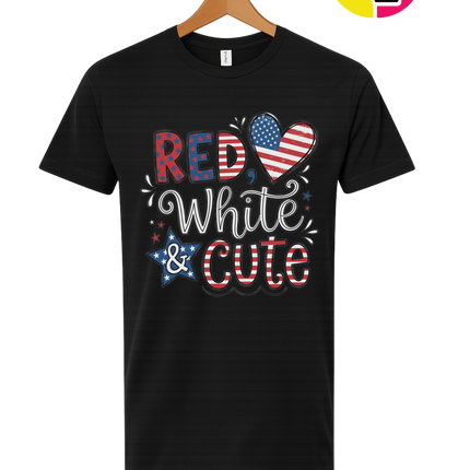 Red White & Cute Tee