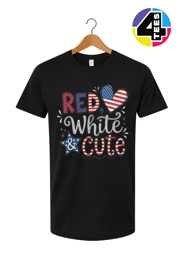 Red White & Cute Tee