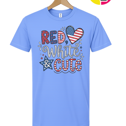 Red White & Cute Tee