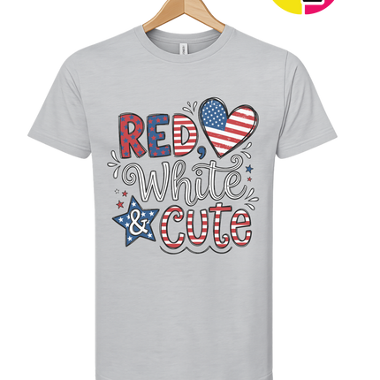 Red White & Cute Tee