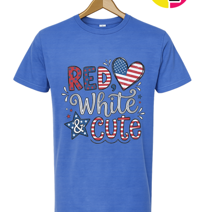 Red White & Cute Tee