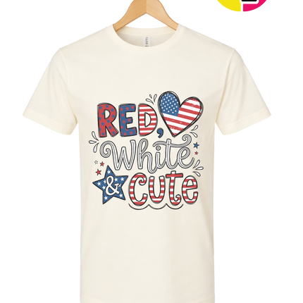 Red White & Cute Tee