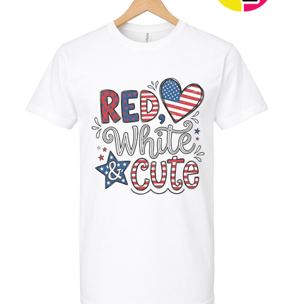 Red White & Cute Tee