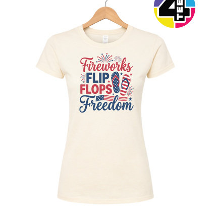 Fireworks Flip Flops Freedom Women's Tee