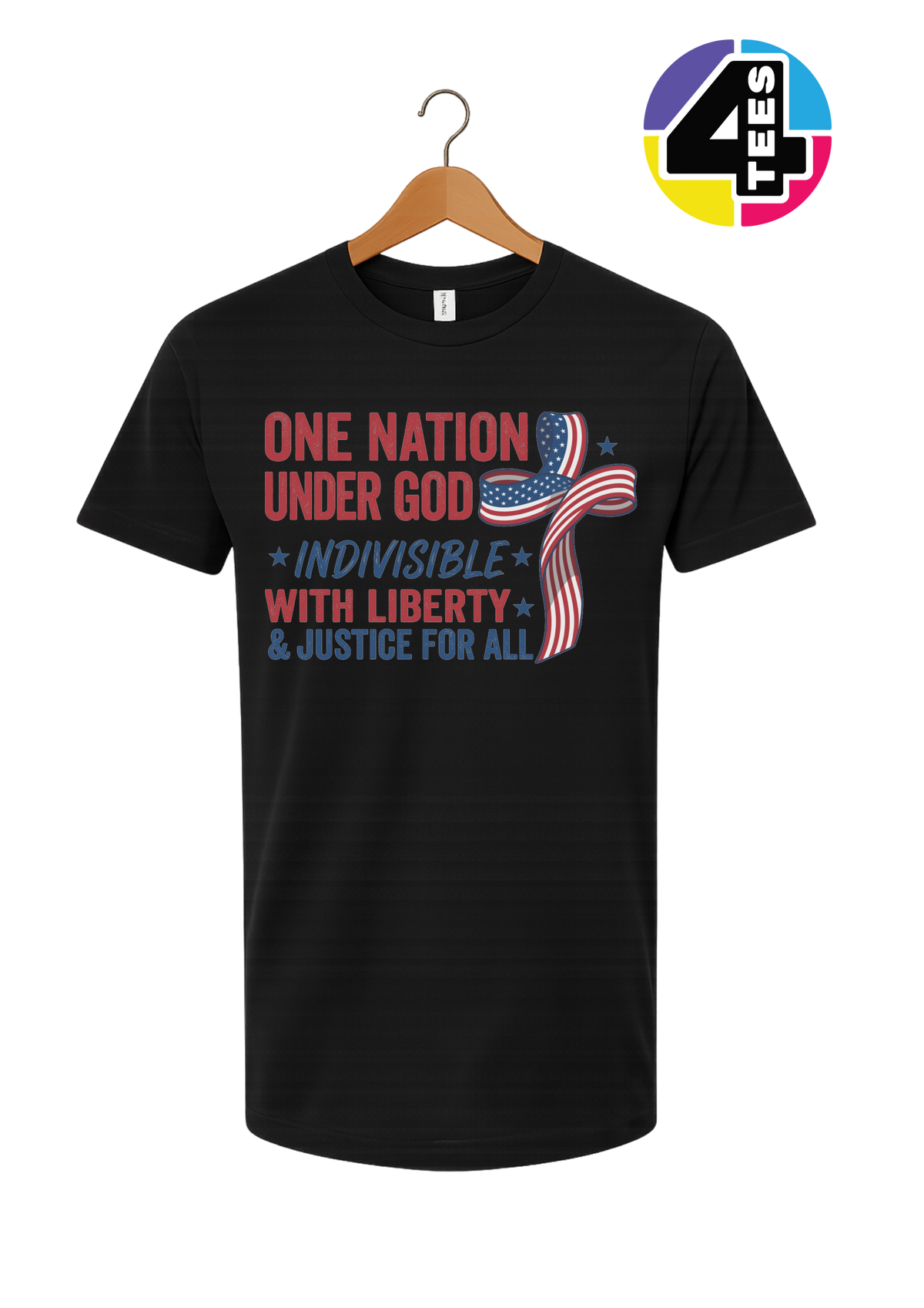 One Nation Liberty Ribbon Tee
