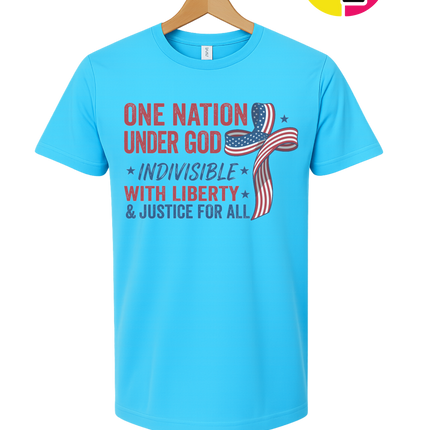 One Nation Liberty Ribbon Tee