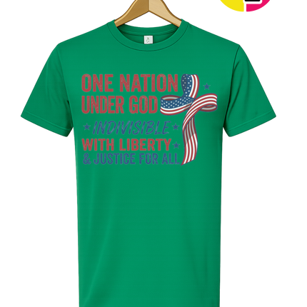 One Nation Liberty Ribbon Tee