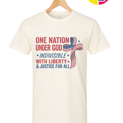One Nation Liberty Ribbon Tee