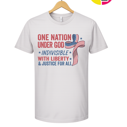 One Nation Liberty Ribbon Tee