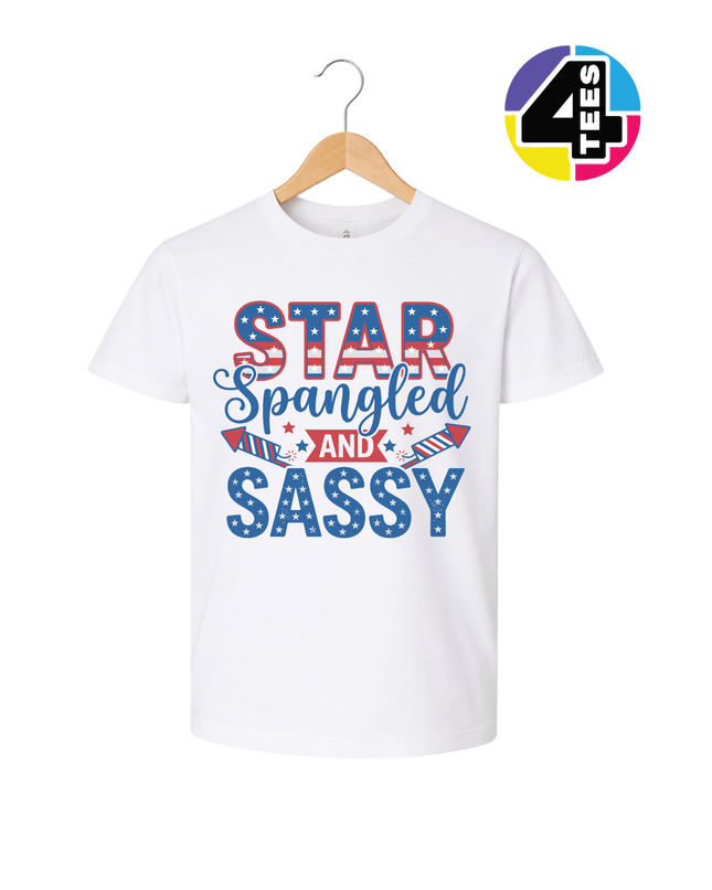Star Spangled and Sassy Youth Tee