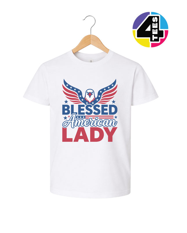 Blessed American Lady Youth Tee