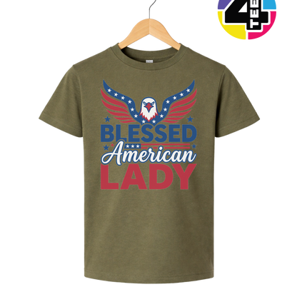 Blessed American Lady Youth Tee
