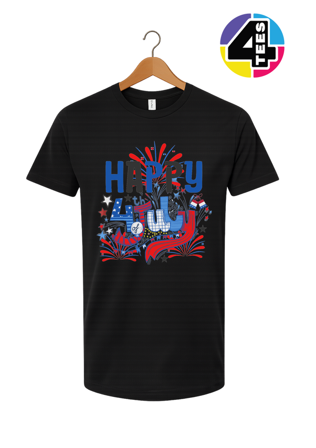 Happy 4th Fireworks Celebration Tee