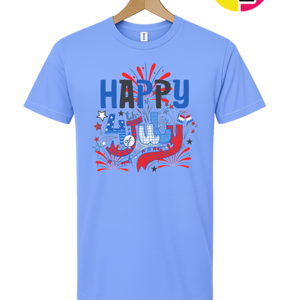 Happy 4th Fireworks Celebration Tee