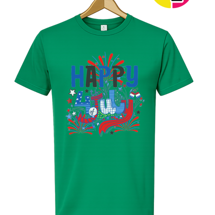 Happy 4th Fireworks Celebration Tee