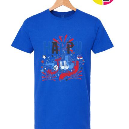 Happy 4th Fireworks Celebration Tee