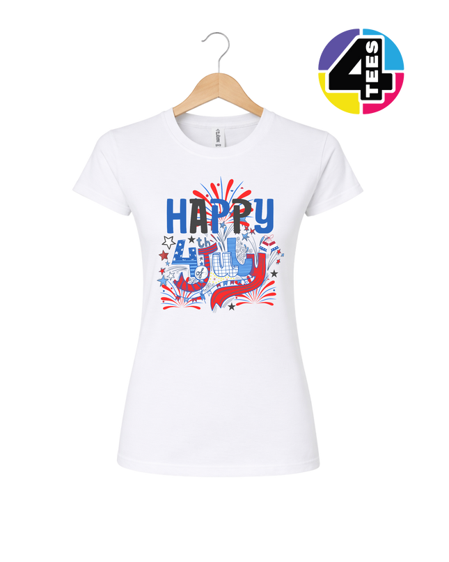 Happy 4th Fireworks Celebration Women's Tee
