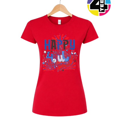 Happy 4th Fireworks Celebration Women's Tee