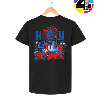 Happy 4th Fireworks Celebration Youth Tee