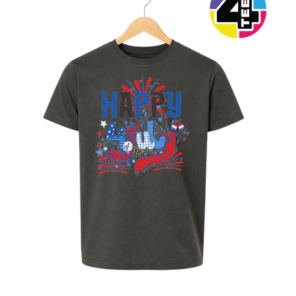 Happy 4th Fireworks Celebration Youth Tee